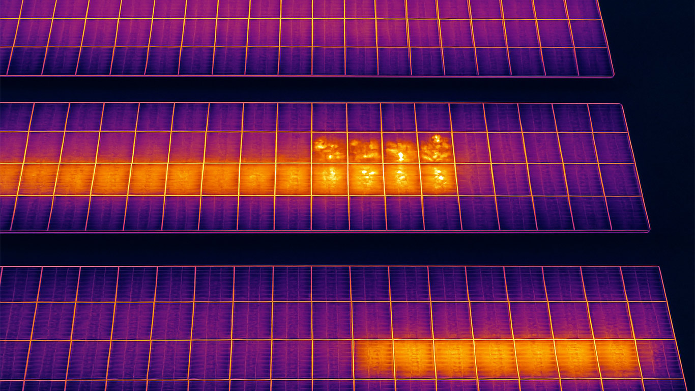 Termoviziune panouri fotovoltaice
